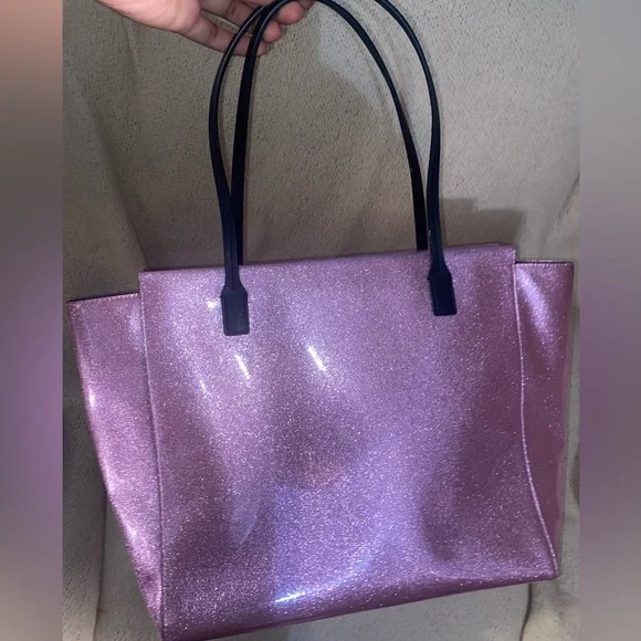 💕♠️ NWOT- Kate Spade Large Glimmer shimmer Tote bag! - Picture 9 of 9
